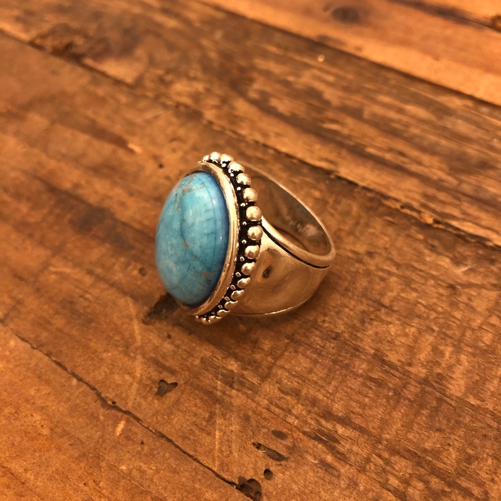 Premier Designs Turquoise Silver Ring